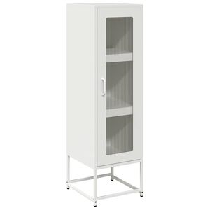 vidaXL Hoge kast 36x39x123 cm koudgewalst staal wit
