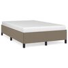 vidaXL Bedframe zonder matras 120x200 cm stof taupe