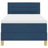 vidaXL LED Box Spring Bed met matras met LED Blauw 100 x 200 cm Stof