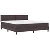 vidaXL Boxspring bed met matras Donkerbruin 180 x 200 cm Stof