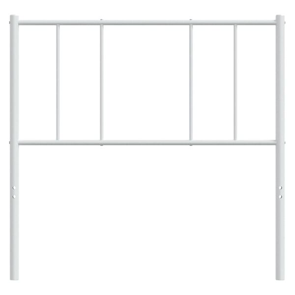 vidaXL Vervangend hoofdbord 90 cm metaal wit