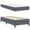 vidaXL Bedframe met matras Donkergrijs 90 x 190 cm Stof