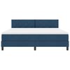 vidaXL Boxspring bed met matras met hoofdeinde Blauw 180 x 200 cm Stof