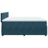 vidaXL Boxspring met matras fluweel blauw 200x200 cm