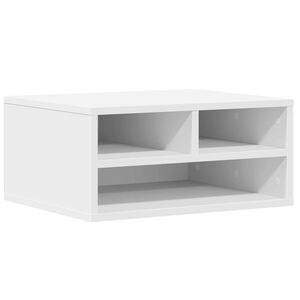 vidaXL Printerkastje 49x40x22,5 cm bewerkt hout wit