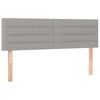vidaXL Boxspring met matras stof lichtgrijs 140x200 cm