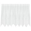 vidaXL Kantgordijn Wit 80 x 200 cm Polyester