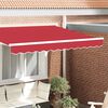 vidaXL Markies Valance Rood 580 x 20 cm Canvas