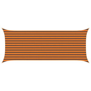 vidaXL Zonneschaduwzeil Oranje en Bruin 5 x 2 m 100% Polyester Oxford