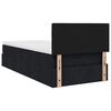 vidaXL Ottoman bed met matras en LED's 100x200 cm stof zwart