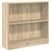 vidaXL Boekenkast 80x24x75 cm bewerkt hout sonoma eikenkleurig