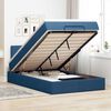 vidaXL Ottoman bed met matras 120x190 cm stof blauw
