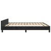 vidaXL Bedframe met hoofdeinde fluweel zwart 180x200 cm