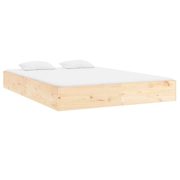 vidaXL Bedframe zonder matras massief hout 160x200 cm