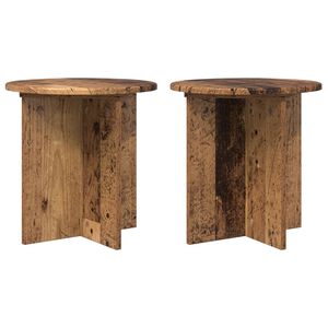 vidaXL Plantenstandaard 2 st Oud hout 40 x 40 x 40 cm Bewerkt hout