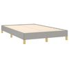vidaXL Bedframe zonder matras 120x200 cm stof lichtgrijs