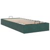 vidaXL Bedframe zonder matras 90x200 cm fluweel donkergroen