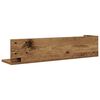 vidaXL Wandschappen 2 st 75x16,5x16,5 cm bewerkt hout oud houtkleurig