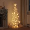 vidaXL Kerstboom met 160 LED Warmwit 151 cm PET