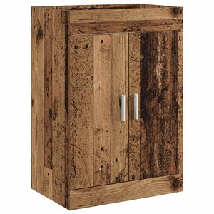 vidaXL Badkamer Onder Wasbak Kast Oud hout 56 x 37,5 x 81 cm
