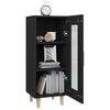 vidaXL Dressoir 34,5x34x90 cm bewerkt hout zwart
