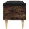 vidaXL Opbergbankje 102x42x46 cm bewerkt hout gerookt eikenkleurig