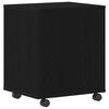 vidaXL Rolcontainer met wiel Zwart eiken 45 x 38 x 54 cm Bewerkt hout