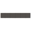vidaXL Wandpanelen 12 st 1,62 m&sup2; 90x15 cm stof donkergrijs