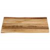 vidaXL Tafelblad met natuurlijke rand 60x60x2,5 cm massief mangohout
