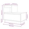 vidaXL Nachtkastjes 2 st 60x34x51 cm massief grenenhout honingbruin