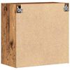 vidaXL Wandkast Wandgemonteerd Oud Hout 60 x 31,5 x 60 cm Bewerkt hout