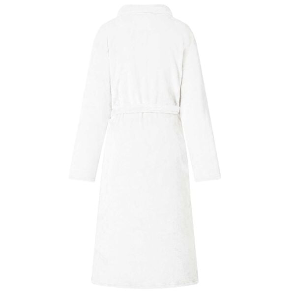 vidaXL Badjas zonder Kap Wit m Flanel