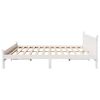 vidaXL Bedframe zonder matras massief grenenhout wit 200x200 cm