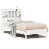 vidaXL Bed met boekenkast zonder matras grenenhout wit 90x190 cm