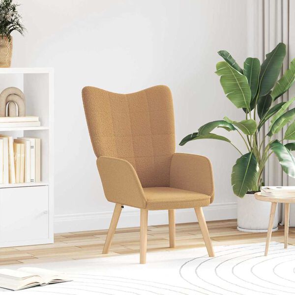 vidaXL Fauteuil Beige 62 x 67 x 95,5 cm Sherpa Stof