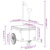 vidaXL Fietstrailer 30 kg ijzer zwart en oranje