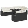 vidaXL Tuin Sofa Set 9 st Zwart Poly riet