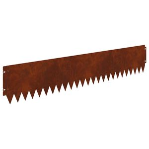 vidaXL Gazonrand 30 st 103 x 20 cm Staal Roestkleurig