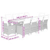 vidaXL 11-delige Bistroset met kussens poly rattan bruin