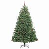 vidaXL Kunstmatige Inklapbare Kerstboom Groen 270 cm PVC en Metaal