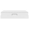 vidaXL Opslag bed met matras met matras Wit 140 x 190 cm Nep Leer