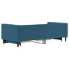 vidaXL Slaapbank met onderschuifbed en lades 90x200 cm fluweel blauw