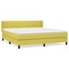 vidaXL Boxspring met matras stof groen 160x200 cm