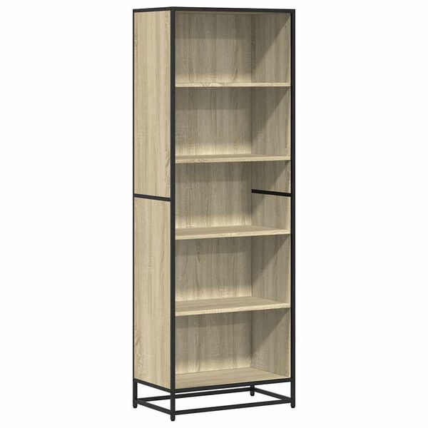 vidaXL Boekenkast 60x35x170,5 cm bewerkt hout sonoma eikenkleurig