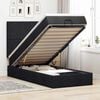vidaXL Ottoman bed met matras 90x190cm stof zwart