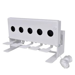 vidaXL Schietdoel met resetkoord 5 gaten