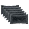 vidaXL Kussensloop 6 pcs HEERLEN Antracietkleurig 40 x 80 cm PV Fleece