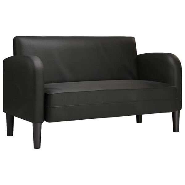 vidaXL Loveseat bank 110 cm kunstleer zwart