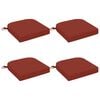 vidaXL 4-delige Zitkussens SOEST 4 st 100% Polyester Rood