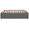 vidaXL Bedframe zonder matras stof donkergrijs 200x200 cm